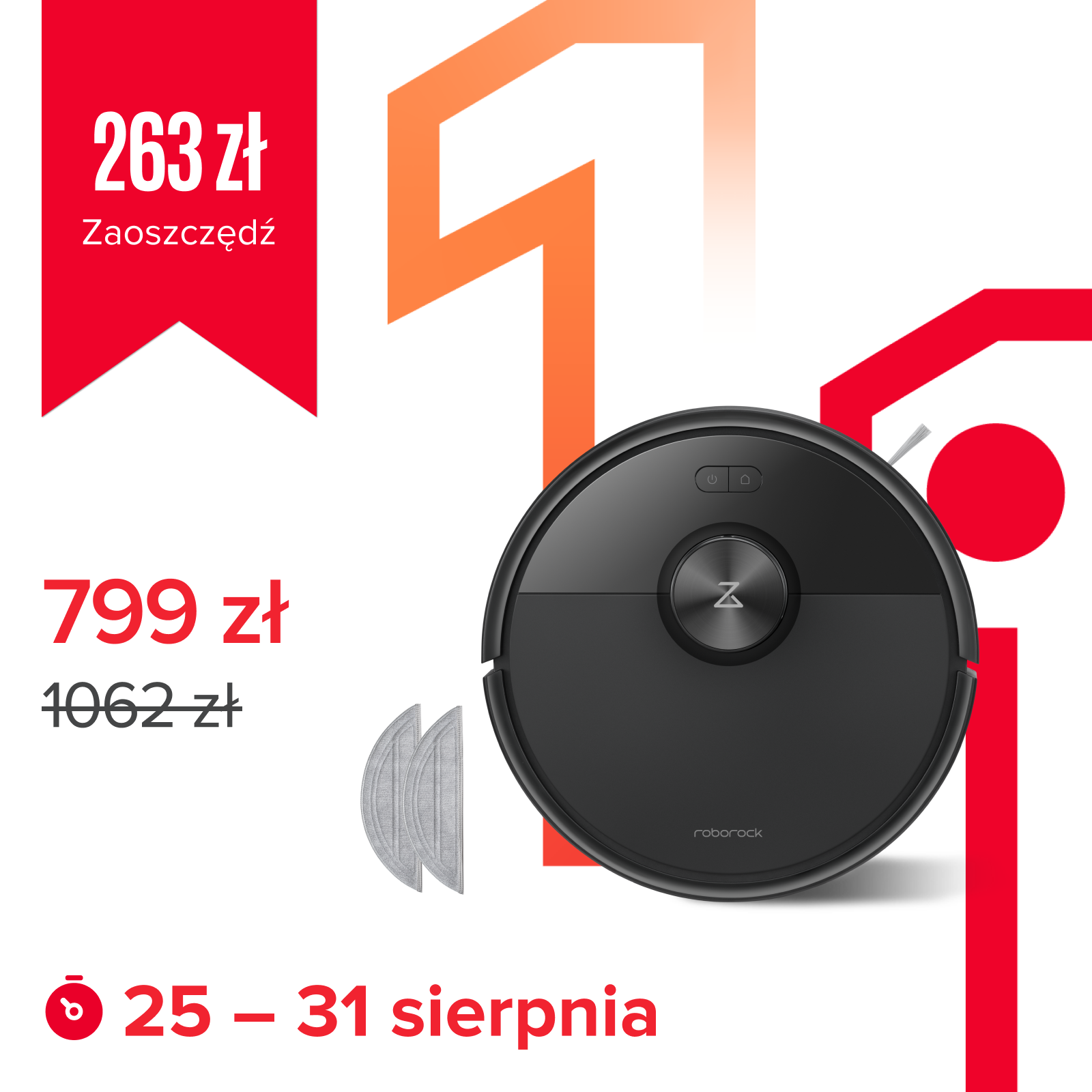 Roborock Q7 M5 Set Robot odkurzający i mopujący – Zaktualizowana wersja Q7 Max