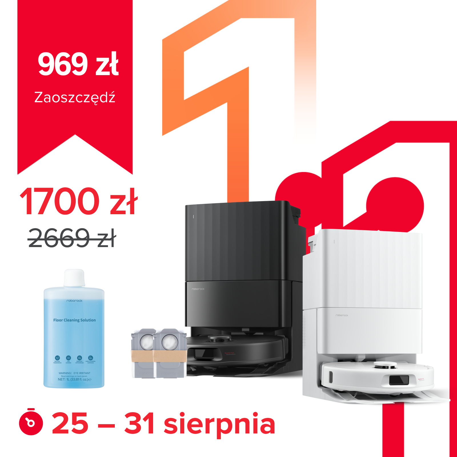 Roborock QV35A Set robot sprzątający – Zaktualizowana wersja Qrevo S