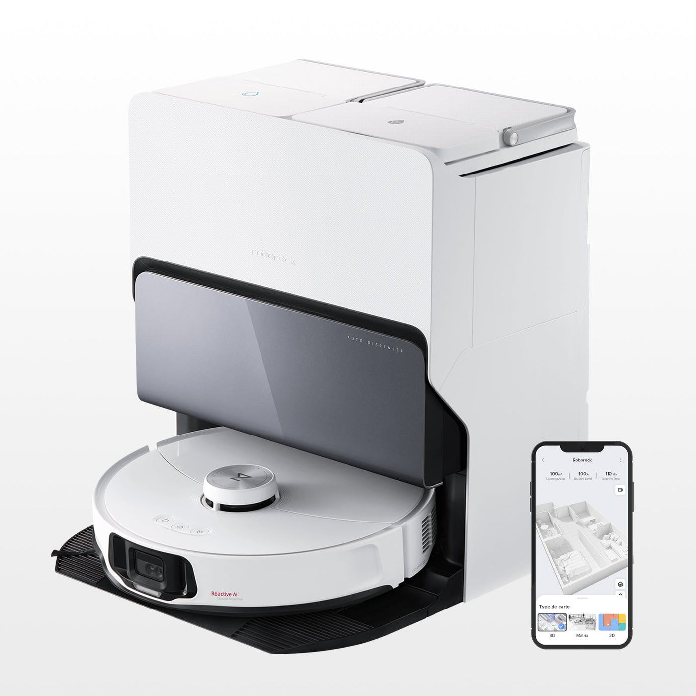 Roborock S8 MaxV Ultra z RockDock® Ultra 8 w 1 robot sprzątający