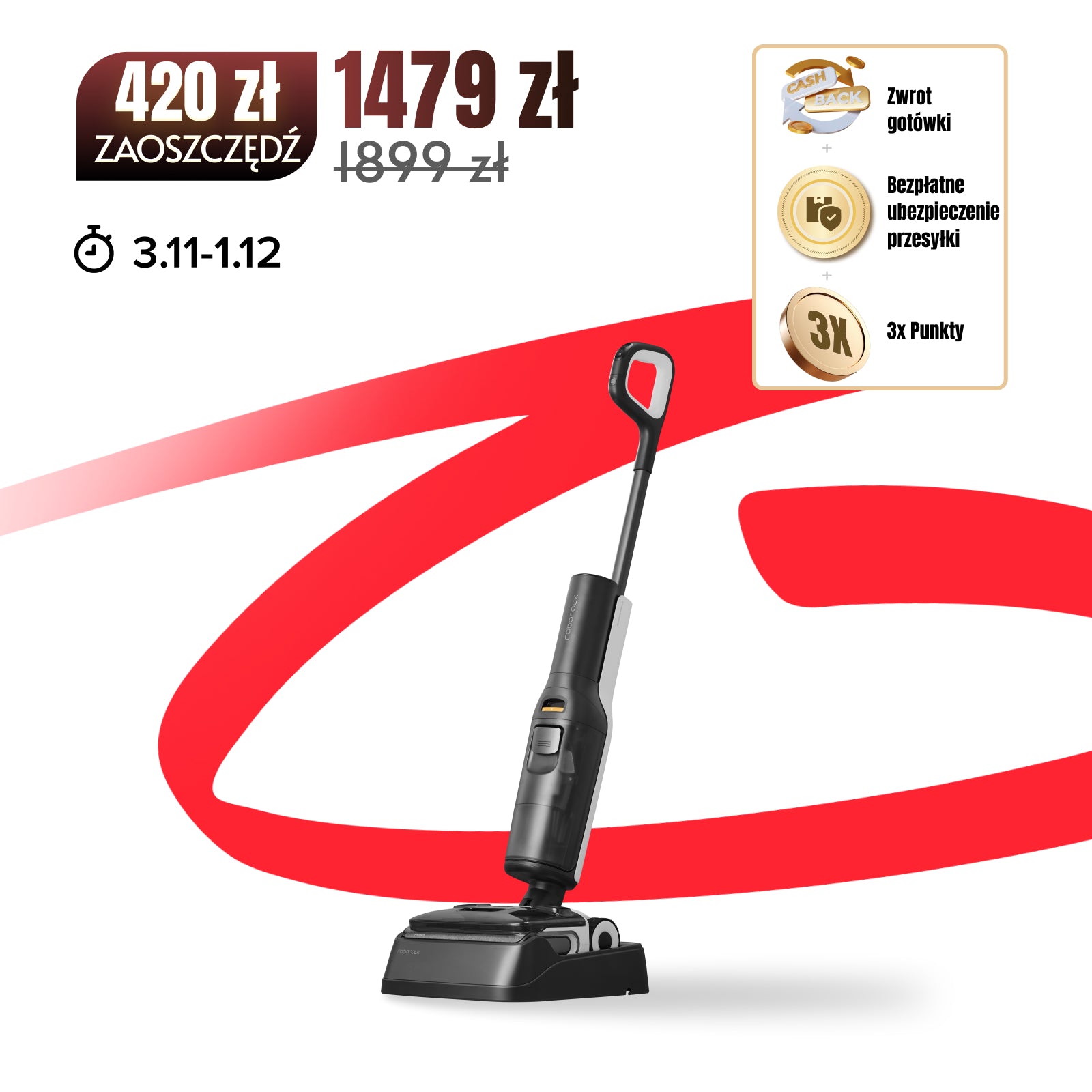 Roborock F25 XT (F25 ACE Nowa Wersja) & F25 ALT odkurzający na mokro i sucho