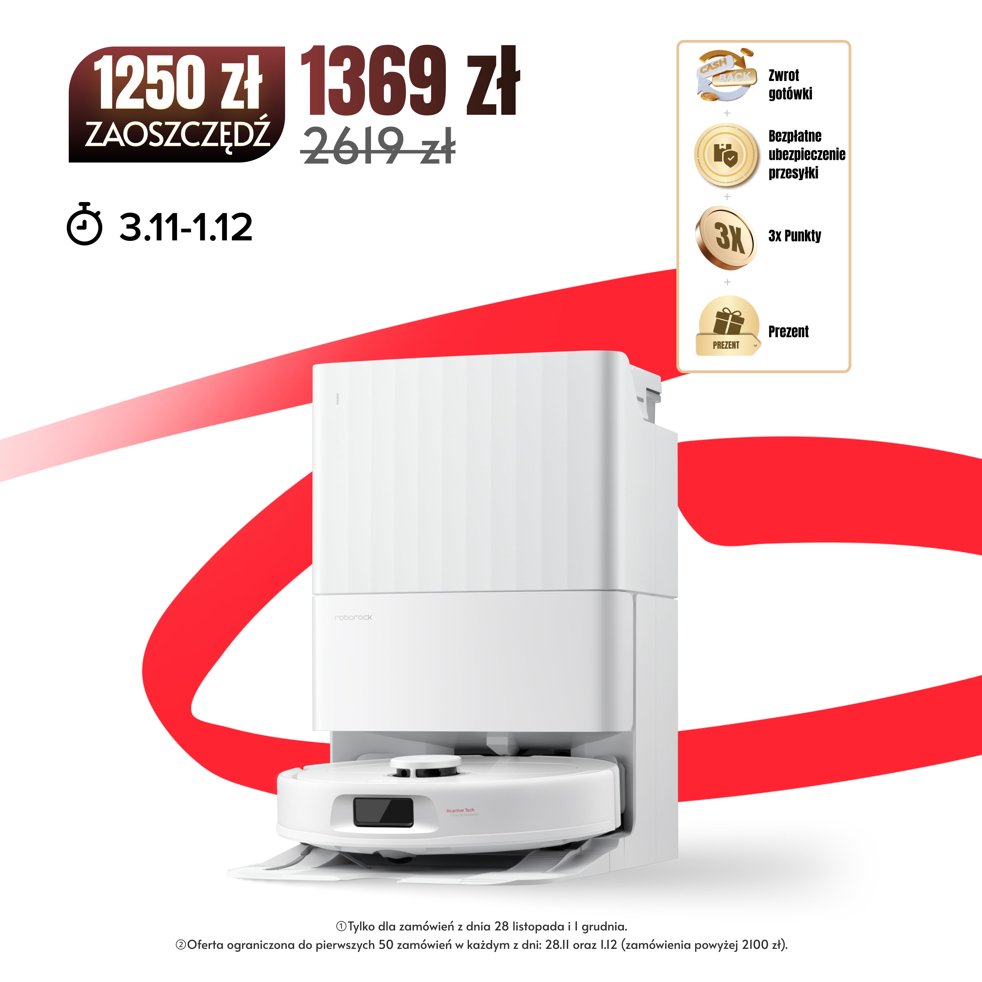 Roborock QV35A robot sprzątający – Zaktualizowana wersja Qrevo S