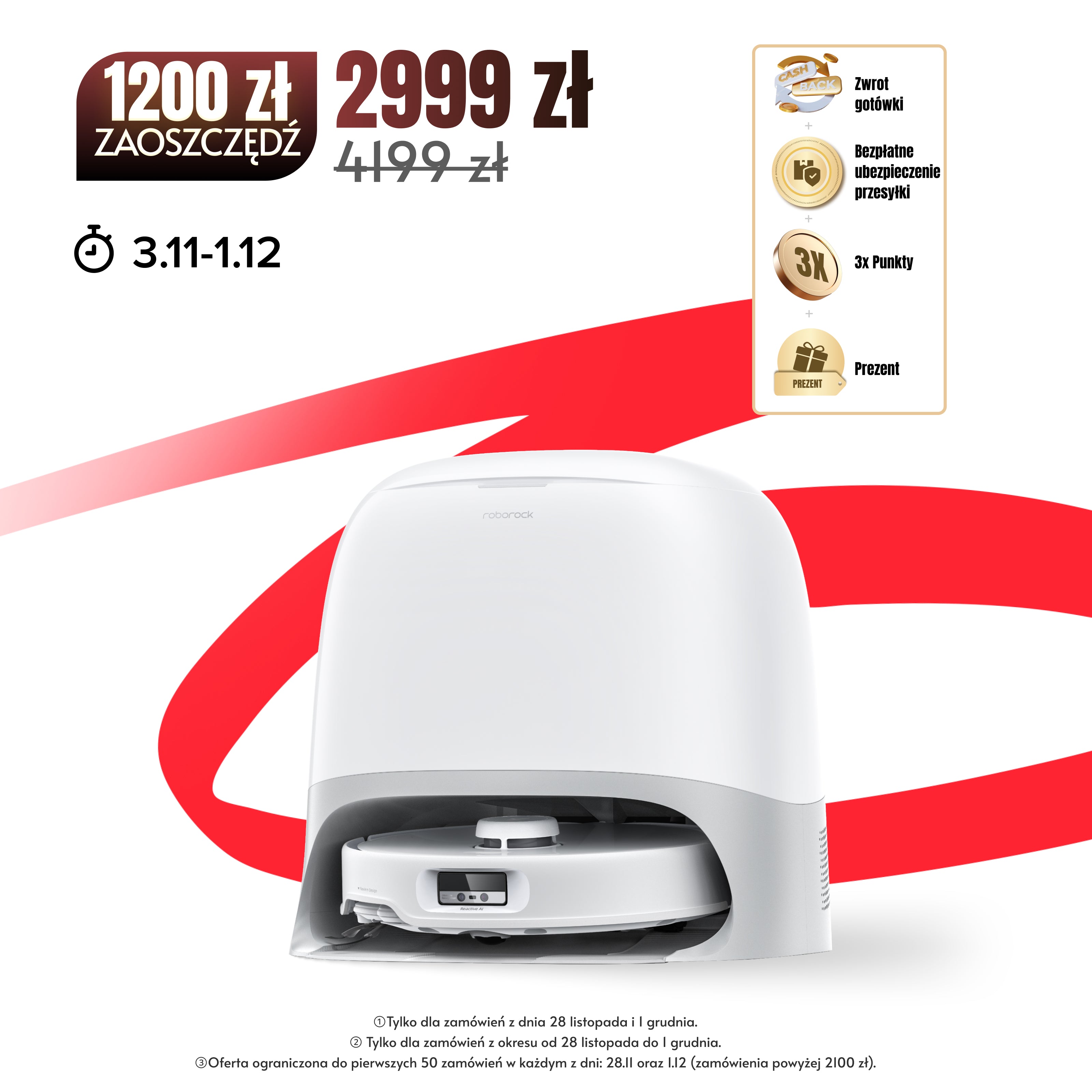 Roborock Qrevo Curv robot sprzątający z wielofunkcyjną stacją dokującą 3.0