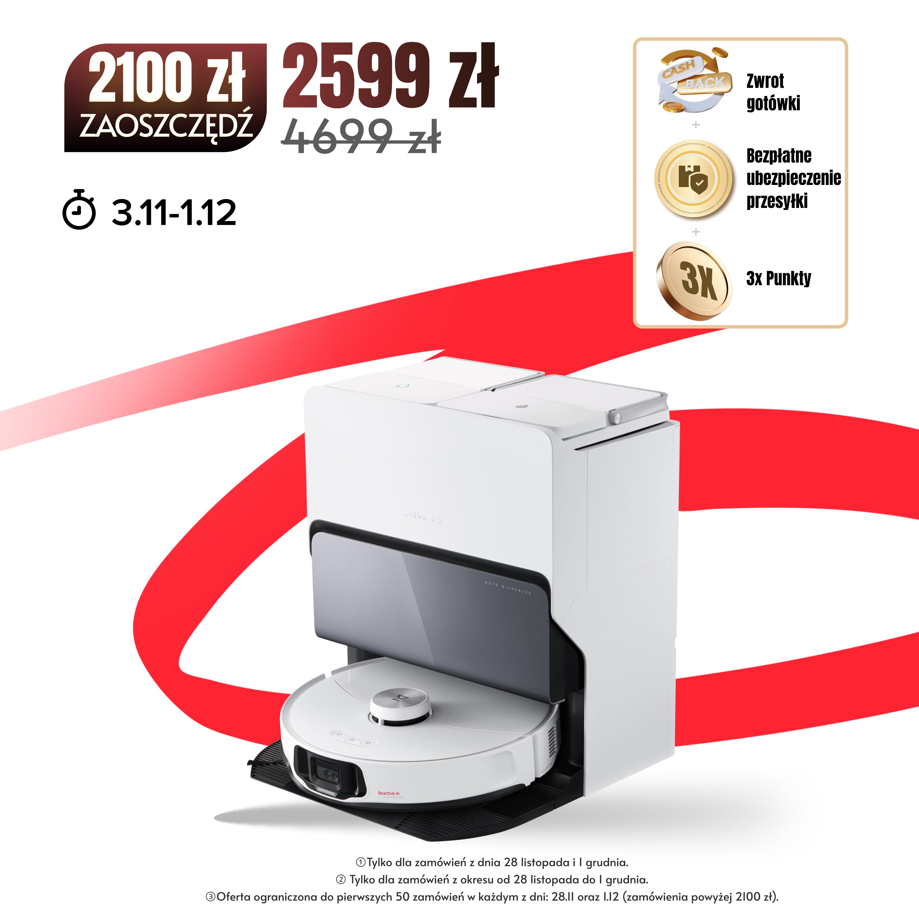 Roborock S8 MaxV Ultra z RockDock® Ultra 8 w 1 robot sprzątający - 90% jak nowe