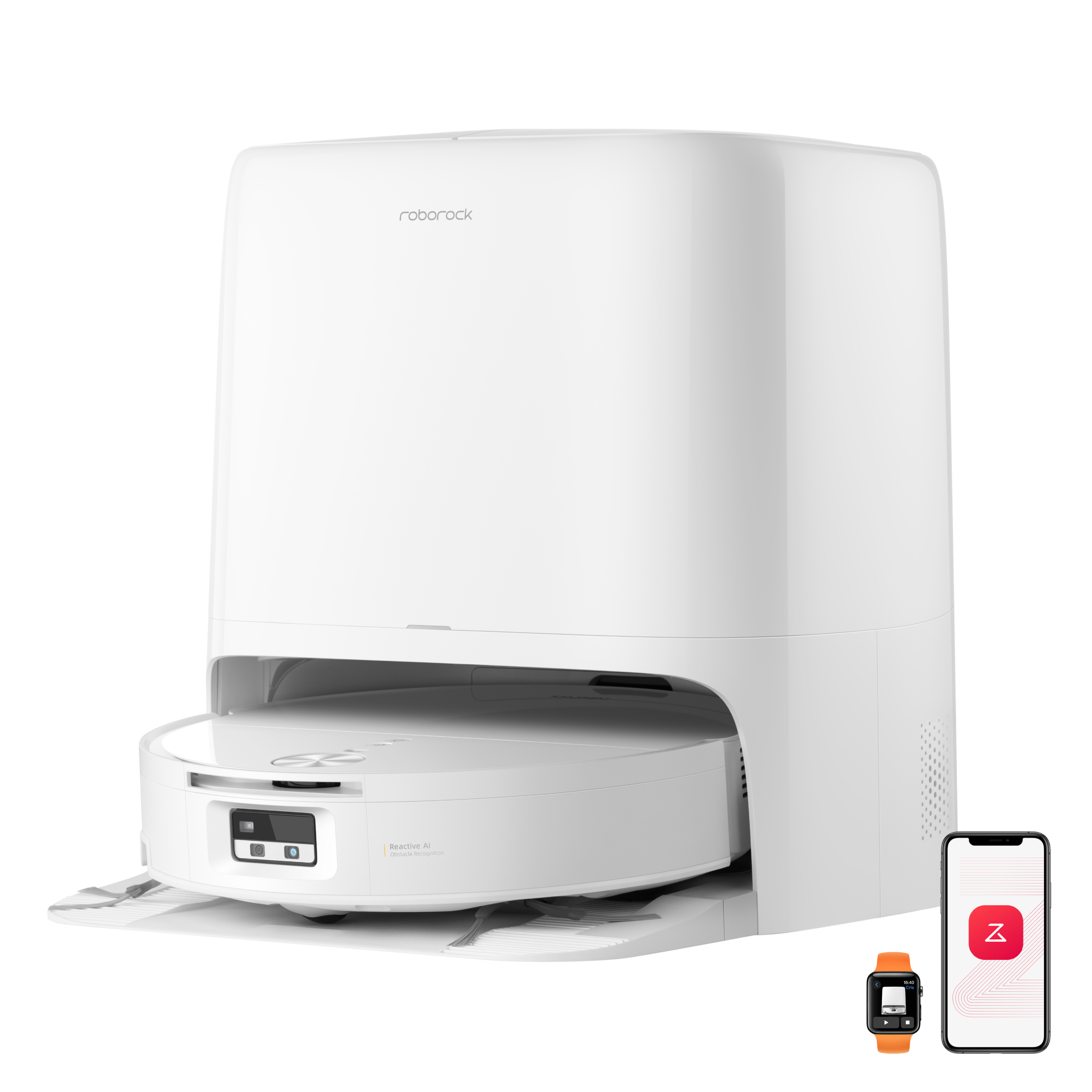 Roborock Qrevo Edge 2 Flow Roller Mop — Robot odkurzający z systemem samooczyszczania pod ciśnieniem SpiraFlow 2.0