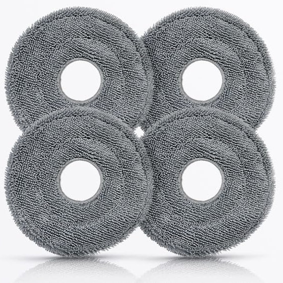 Roborock antybakteryjny obrotowy mop 4 sztuki do Roborock Saros 10R, Saros Z70